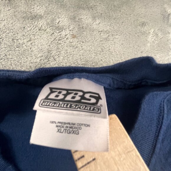 Y2K Big Ball Sports Shirt Racing Is Life The rest is just details Men's XL Navy - Picture 3 of 9